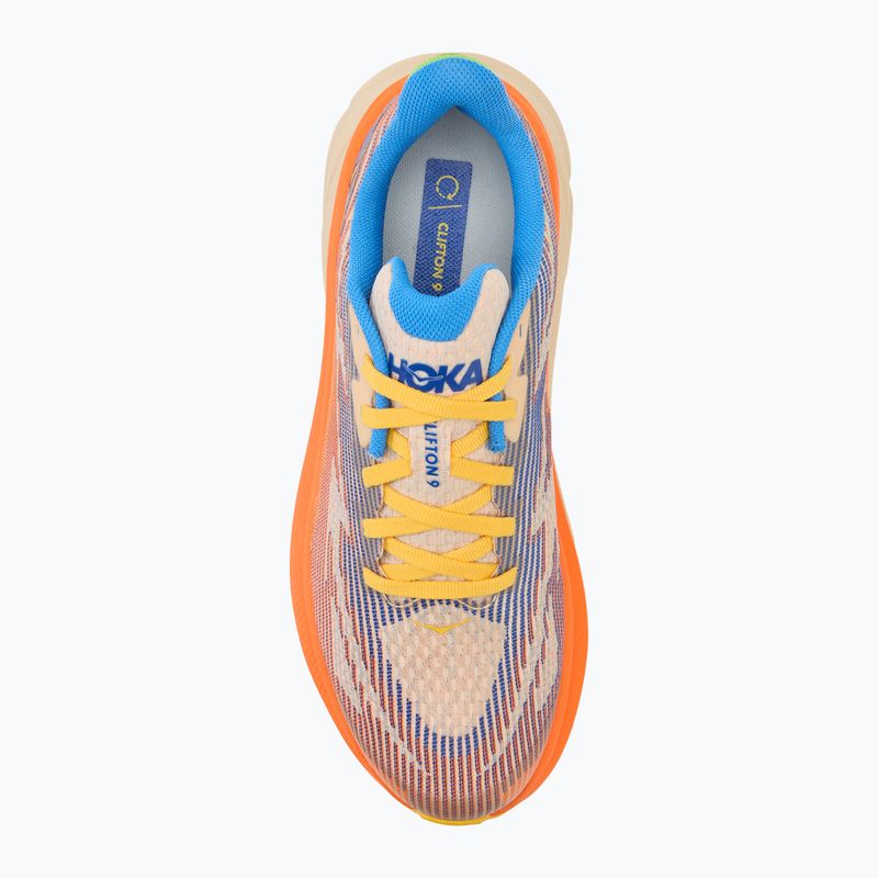 Детски обувки за бягане HOKA Clifton 9 ultramarine/electric tangerine 5