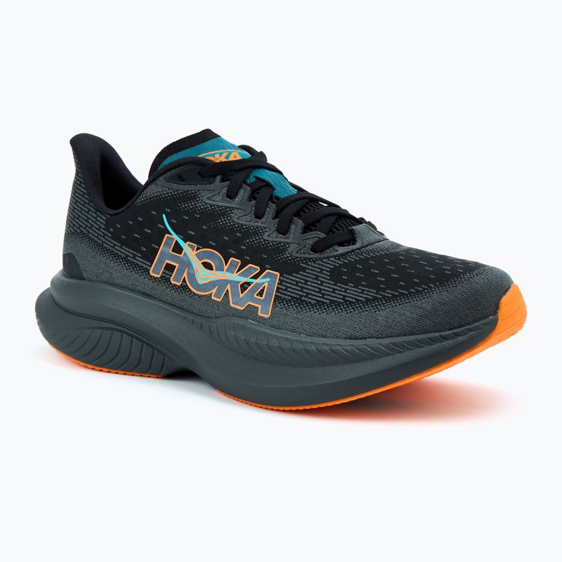 Мъжки обувки за бягане HOKA Mach 6 black/electric tangerine