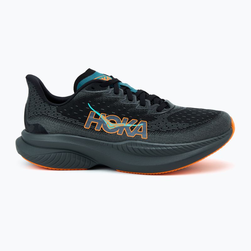 Мъжки обувки за бягане HOKA Mach 6 black/electric tangerine 2