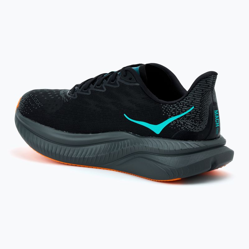 Мъжки обувки за бягане HOKA Mach 6 black/electric tangerine 3