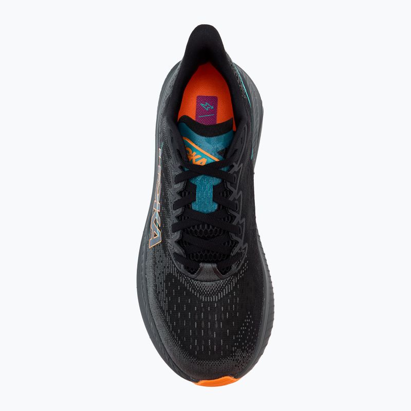 Мъжки обувки за бягане HOKA Mach 6 black/electric tangerine 5