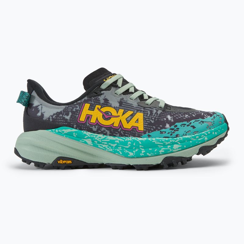 Дамски обувки за бягане HOKA Speedgoat 6 black/aloe vera 2