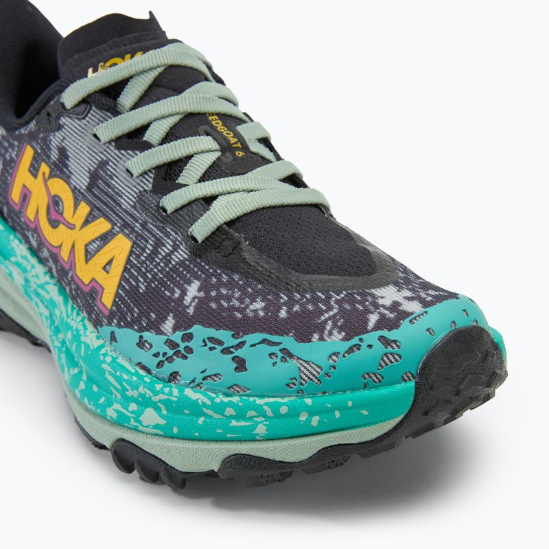 Дамски обувки за бягане HOKA Speedgoat 6 black/aloe vera 7