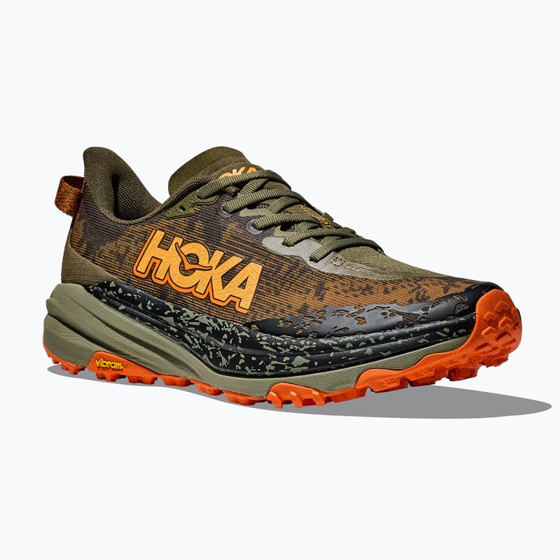 Мъжки обувки за бягане HOKA Speedgoat 6 Wide antique olive/squash 8