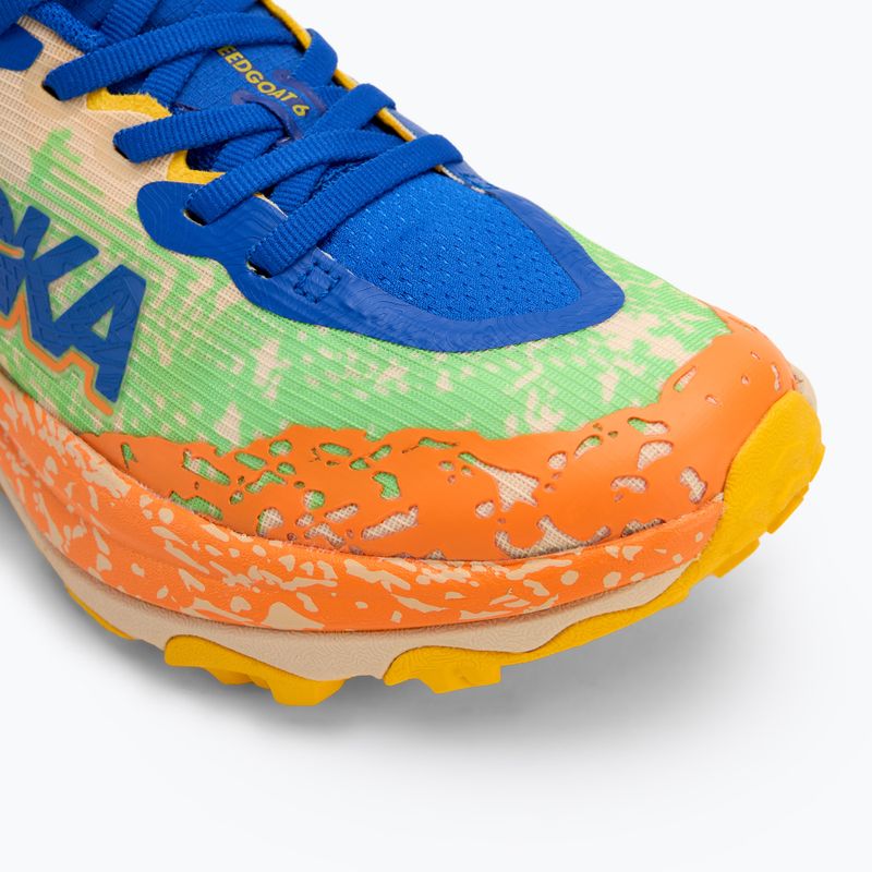 Детски обувки за бягане HOKA Speedgoat 6 ultramarine/electric lime 7