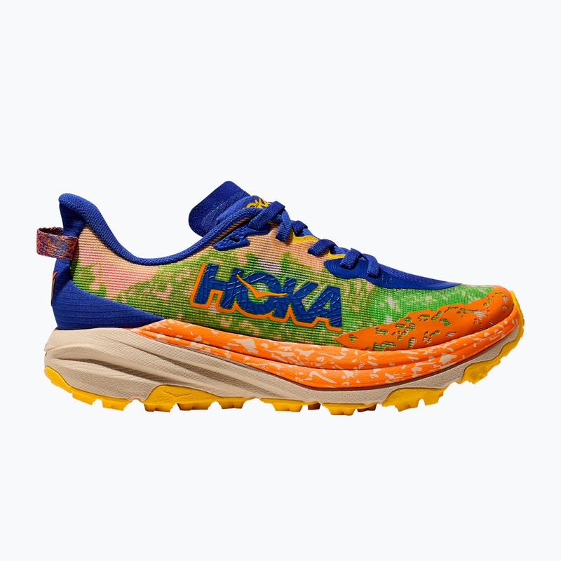 Детски обувки за бягане HOKA Speedgoat 6 ultramarine/electric lime 8