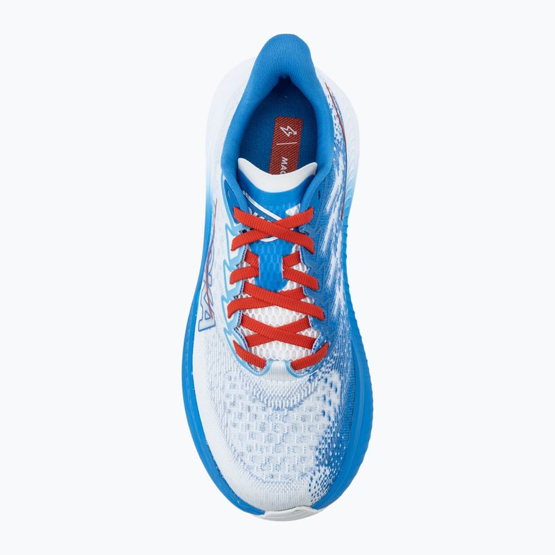 Дамски обувки за бягане HOKA Mach 6 white/virtual blue 5