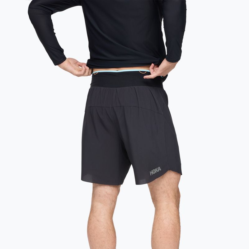 Мъжки къси панталони за бягане HOKA Skyglide black 2