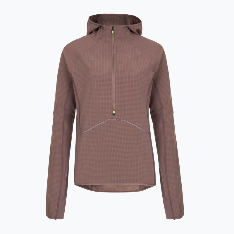 Дамски суитшърт за бягане HOKA Sky Glow Half Zip smokey quartz 4