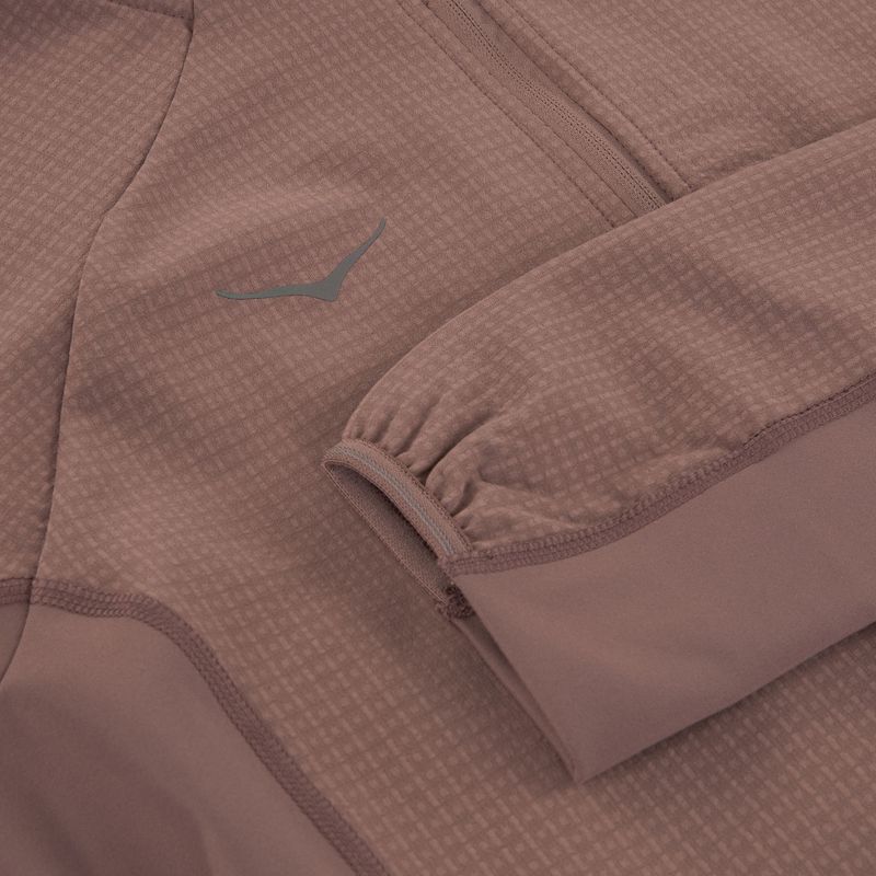 Дамски суитшърт за бягане HOKA Sky Glow Half Zip smokey quartz 9
