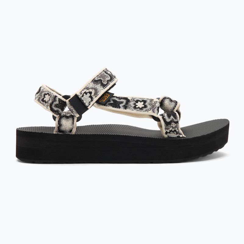 Дамски сандали Teva Midform Universal neon floral black / white 2