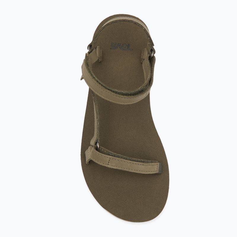 Дамски сандали Teva Original Universal Slim Lea в цвят горяща маслина 5