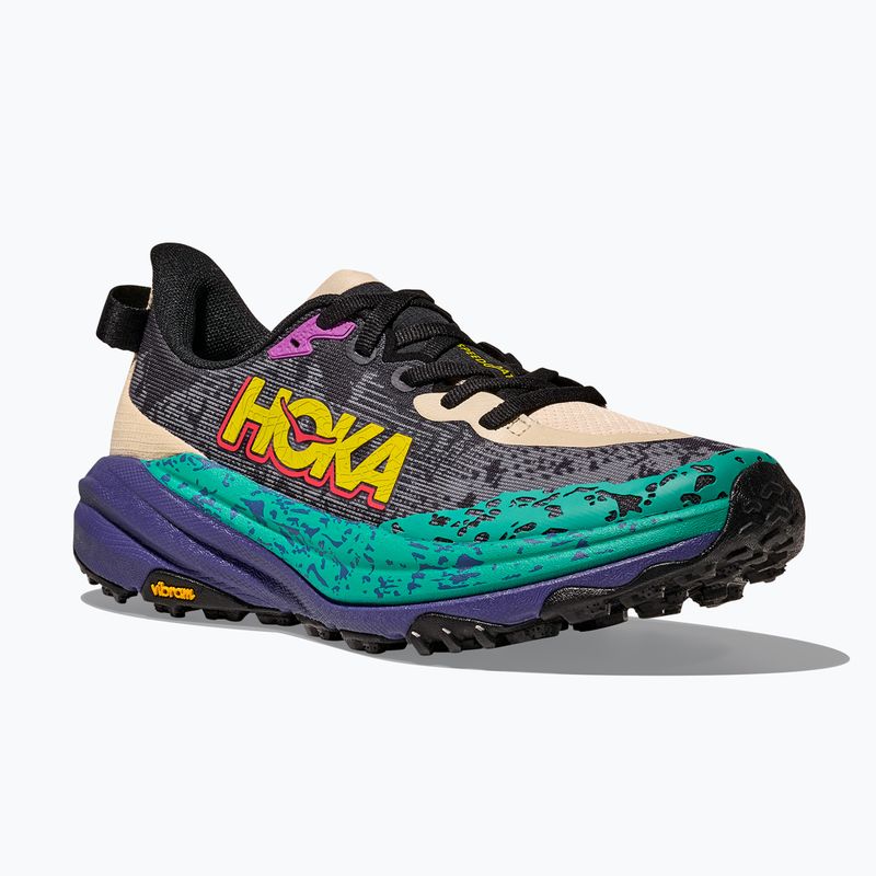 Дамски обувки за бягане HOKA Speedgoat 6 oatmeal/mountain iris