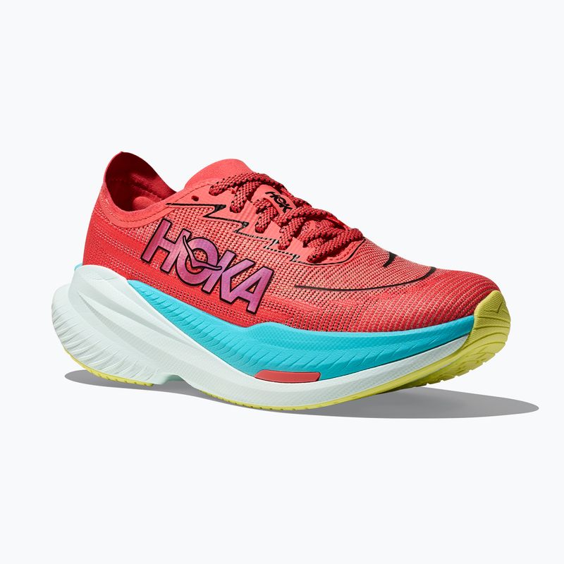 Дамски обувки за бягане HOKA Mach X 2 grapefruit/electric coral 9