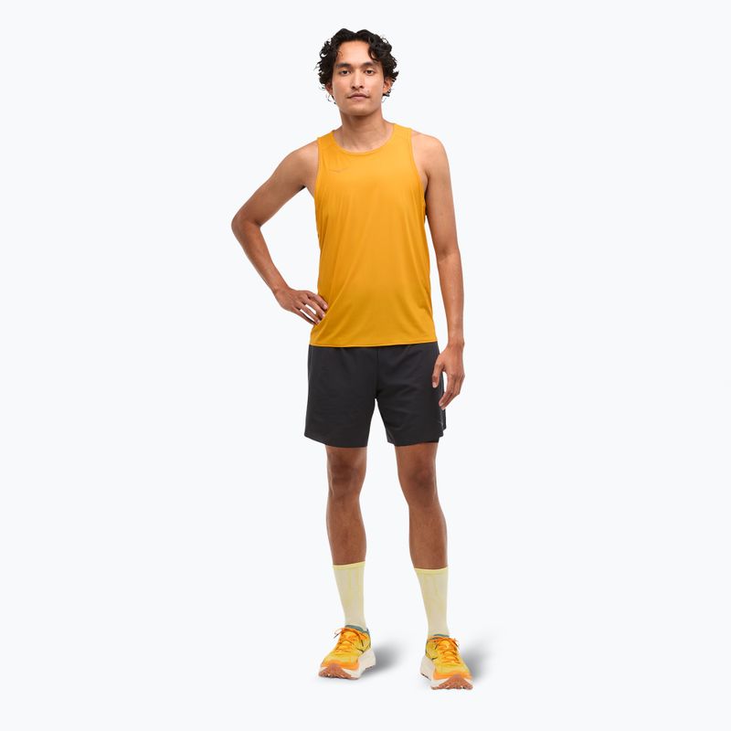 Мъжки потник за бягане HOKA Airolite Run Tank varsity yellow 2