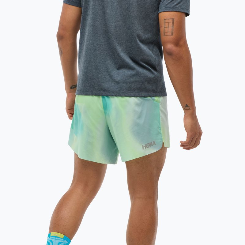 Мъжки къси панталони за бягане HOKA Glide With Brief 5" tart apple mist 3