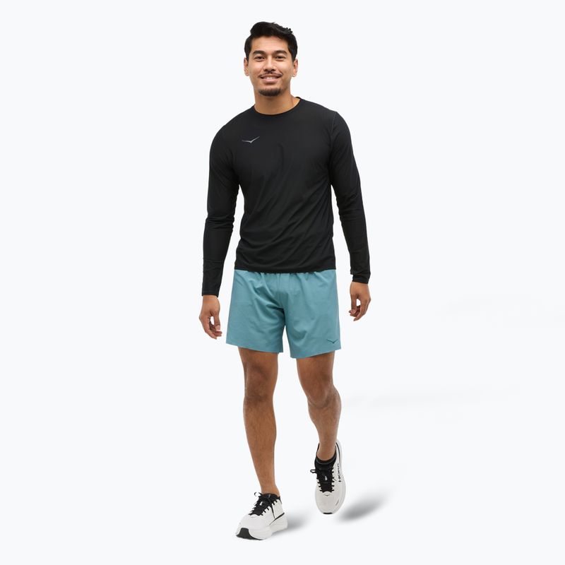 Мъжки къси панталони за бягане HOKA Glide 7'' 2in1 nountain fog 2