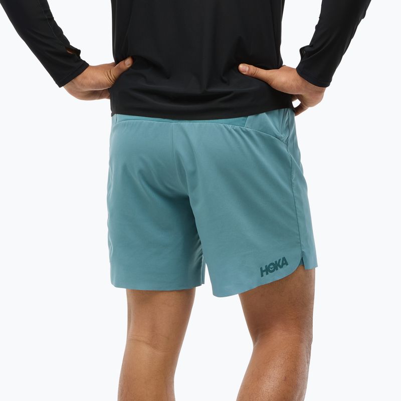 Мъжки къси панталони за бягане HOKA Glide 7'' 2in1 nountain fog 3