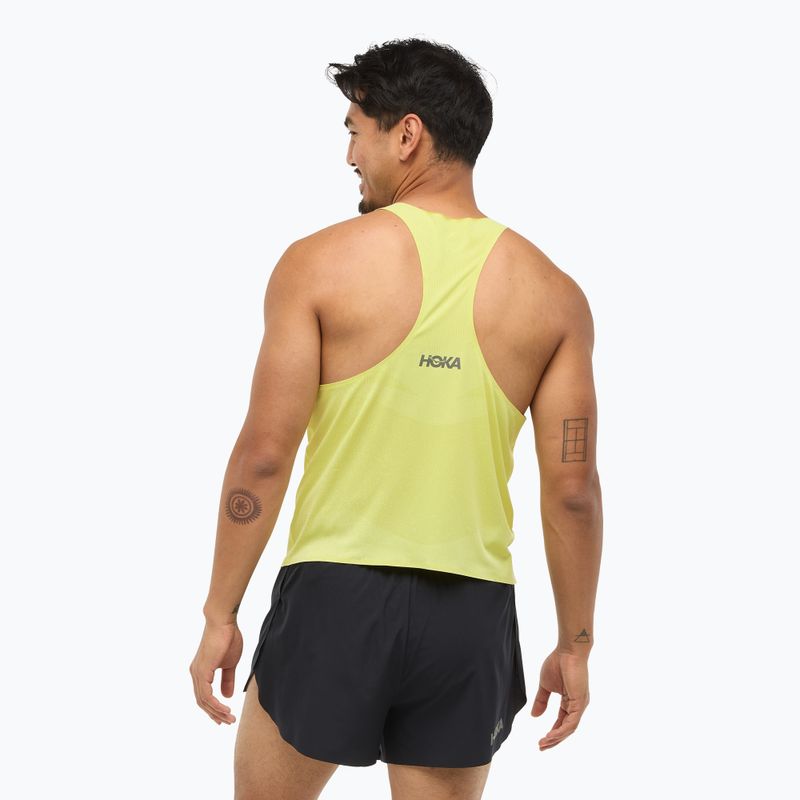 Мъжка тениска за бягане HOKA Race Singlet hoka citrus 3