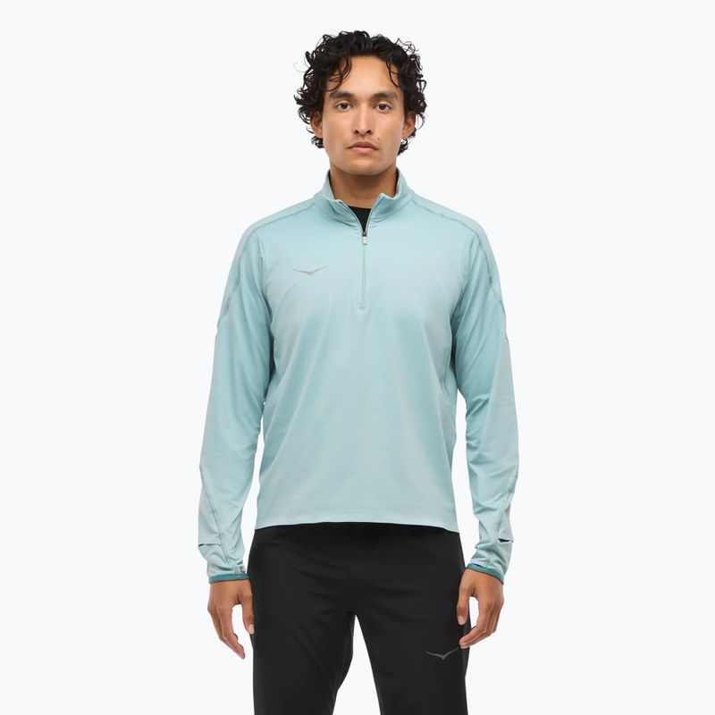 Мъжки потник за бягане HOKA GlideTech Quarter Zip druzy