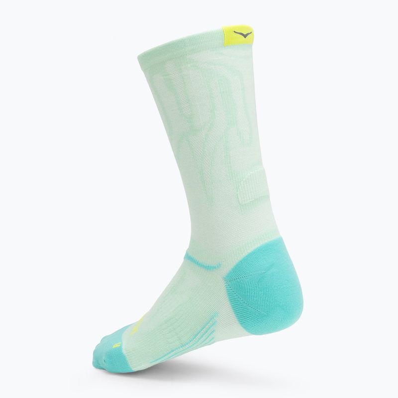 Чорапи HOKA Clifton Crew Run mint fluornite 2