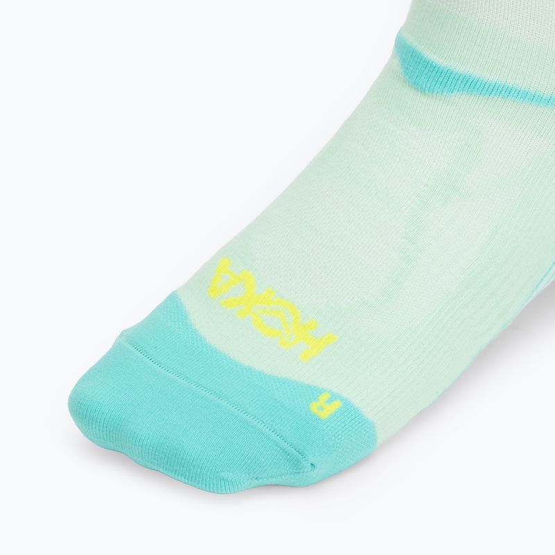 Чорапи HOKA Clifton Crew Run mint fluornite 3