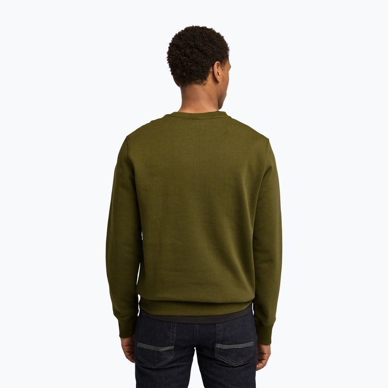 Мъжки суитшърт Timberland Tree Logo Crew Neck dark olive 3