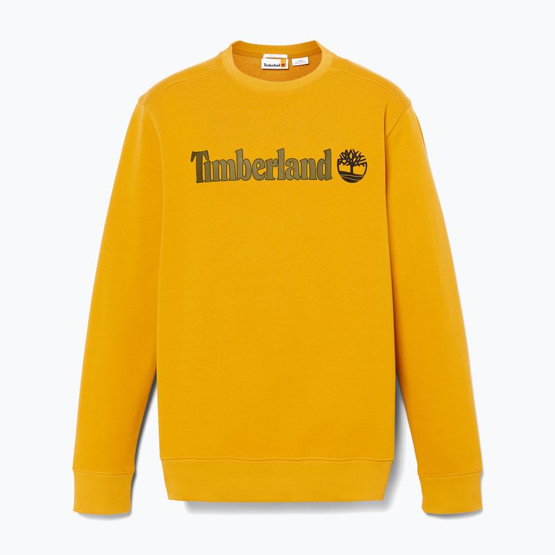 Мъжки суитшърт Timberland Linear Logo Crew Neck chai tea 5