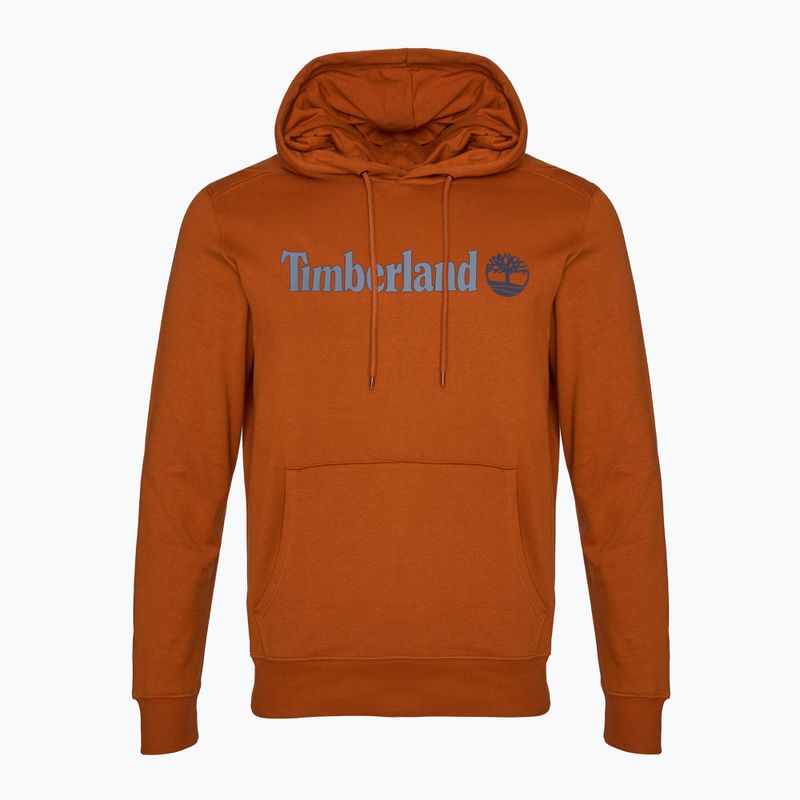 Мъжка качулка Timberland Linear Logo Umber