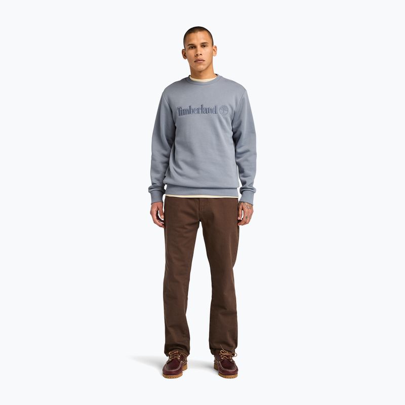 Мъжки суитшърт Timberland Embroidery Tonal Crew Neck folkstone gray 2