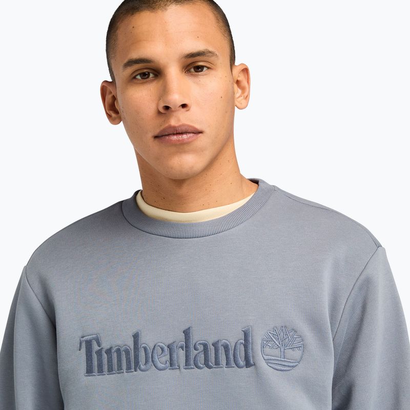 Мъжки суитшърт Timberland Embroidery Tonal Crew Neck folkstone gray 4