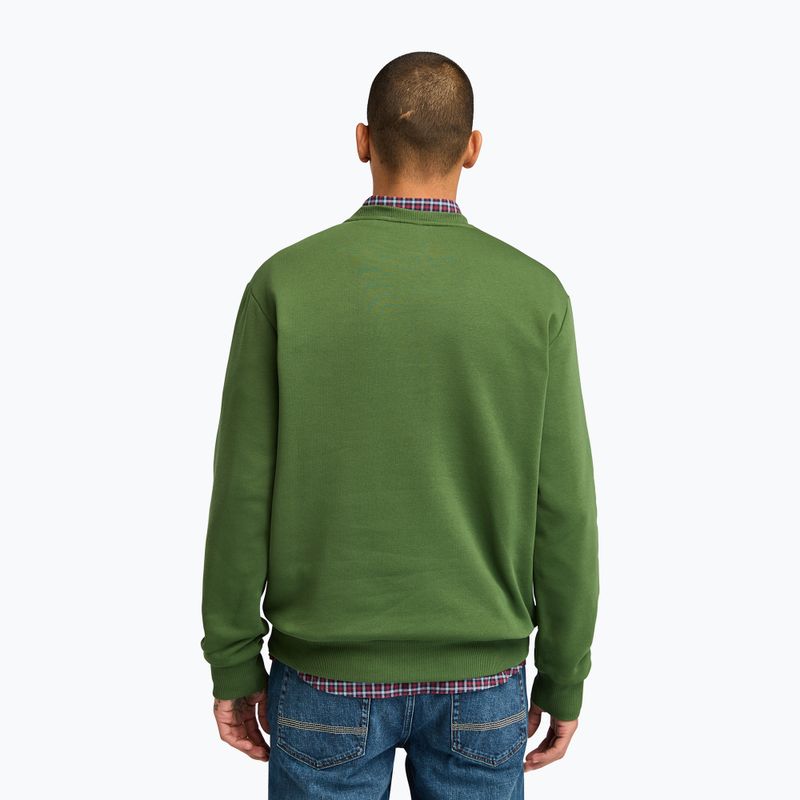 Мъжки суитшърт Timberland Embroidery Tonal Crew Neck black forest green 3