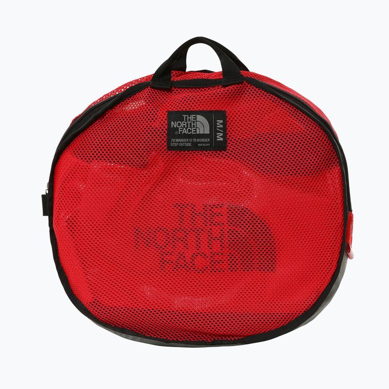 Пътна чанта The North Face Base Camp Duffel M 71 л червено/черно 2