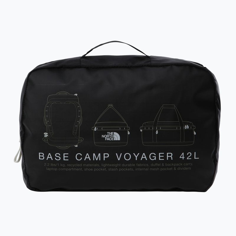 Пътна чанта The North Face Base Camp Voyager Duffel 42 l black/white/npf 5