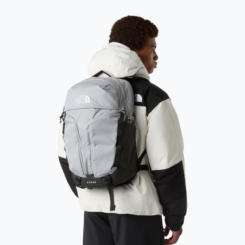 Градска раница The North Face Surge 31 l melt grey dark heather/tnf black 7
