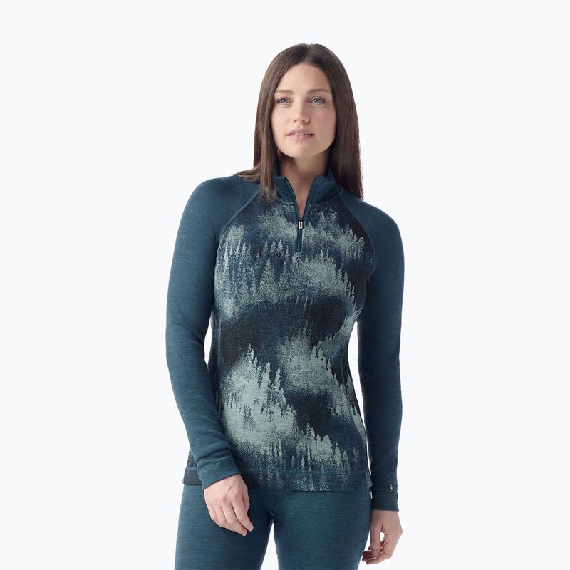 Женски Smartwool Classic Thermal Merino Base Layer 1/4 Zip Boxed суитшърт twilight foggy pines