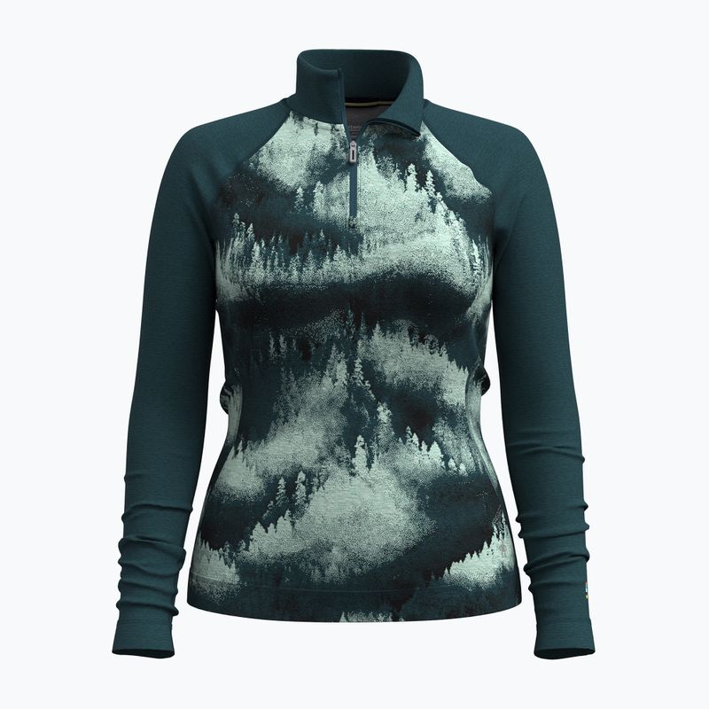 Дамски термо суитшърт Smartwool Classic Thermal Merino Base Layer 1/4 Zip Boxed twilight foggy pines 3