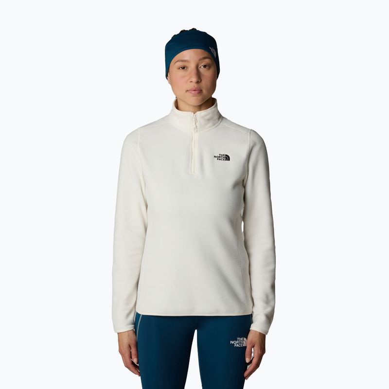 Дамски суитшърт The North Face 100 Glacier 1/4 Zip white dune/npf