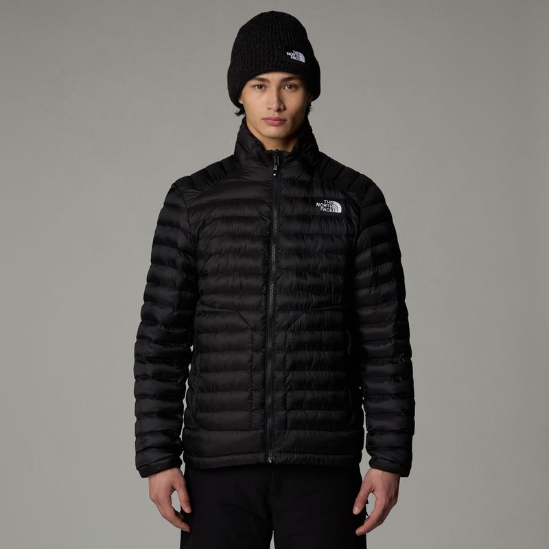 Мъжко пухено яке The North Face Huila Synthetic черно/асфалтено сиво