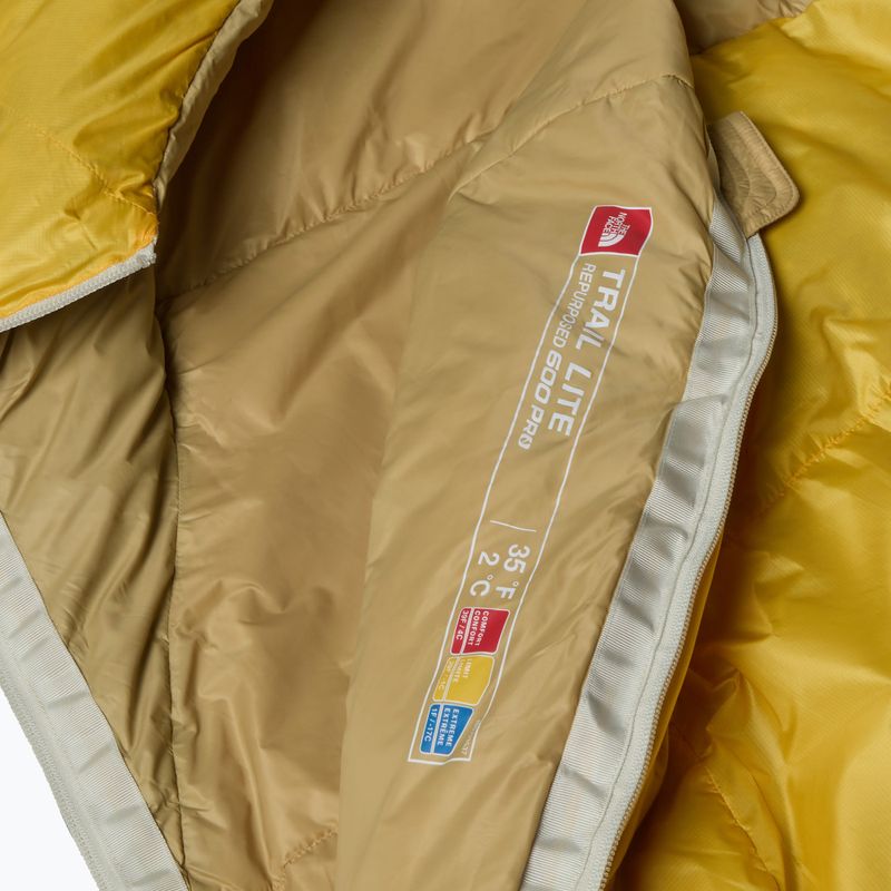 Спален чувал The North Face Trail Lite Down 35 183 cm/дясно tnf yellow/ khaki stone 5