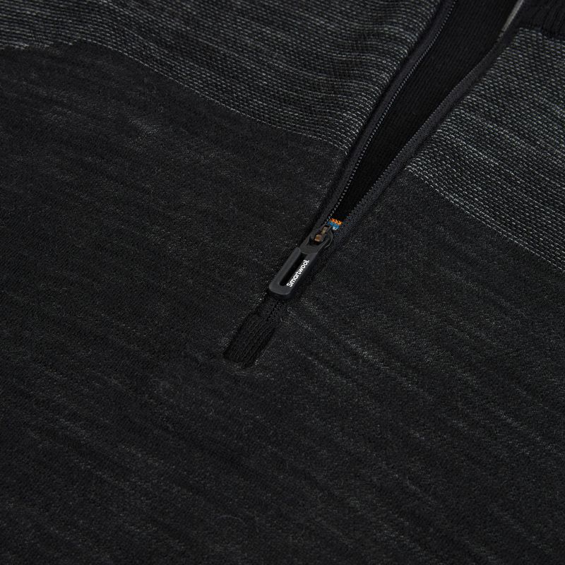 Мъжки термо суитшърт Smartwool Intraknit Thermal Merino Base Layer 1/4 Zip black/white 3