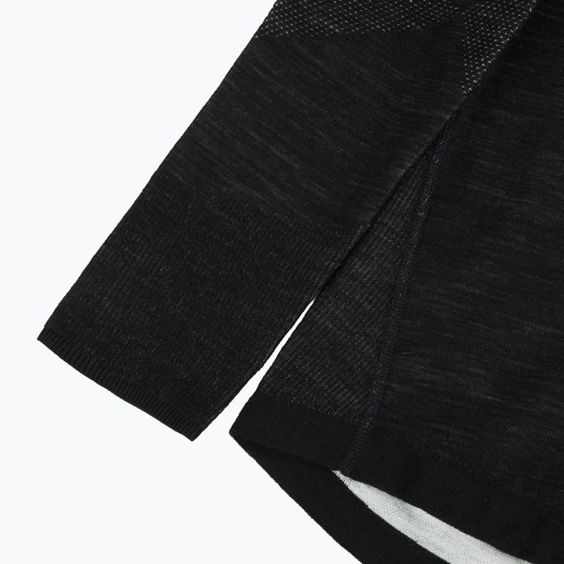Мъжки термо суитшърт Smartwool Intraknit Thermal Merino Base Layer 1/4 Zip black/white 4