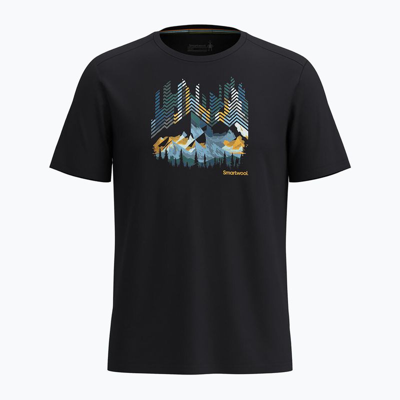 Smartwool Vital Peaks Active Графична тениска черно 2