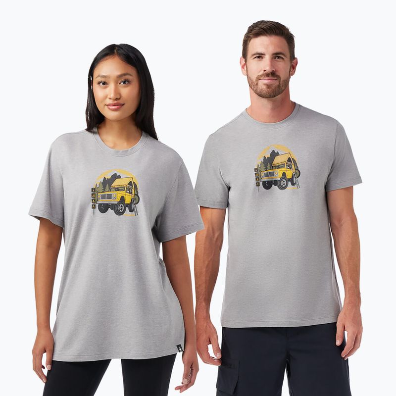 Smartwool Long Weekend Graphic Tee светлосива тениска за трекинг 2