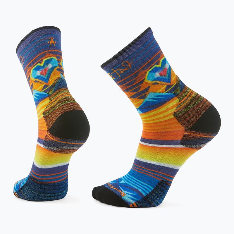 Smartwool Hike Targeted Cushion Open Hearts Print Crew многоцветни чорапи