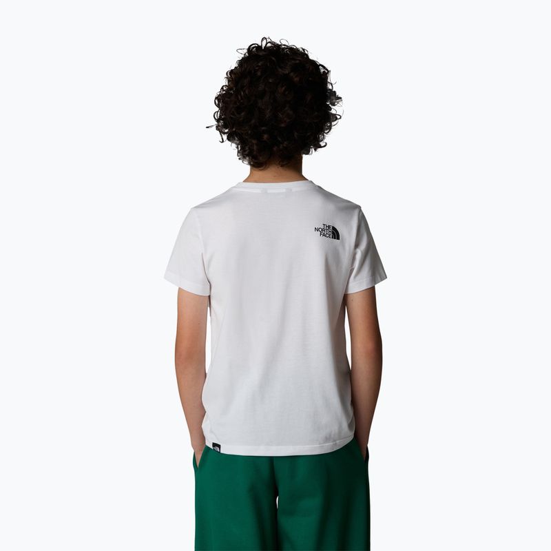 Детска тениска The North Face Teen Simple Dome Tee бяла 3