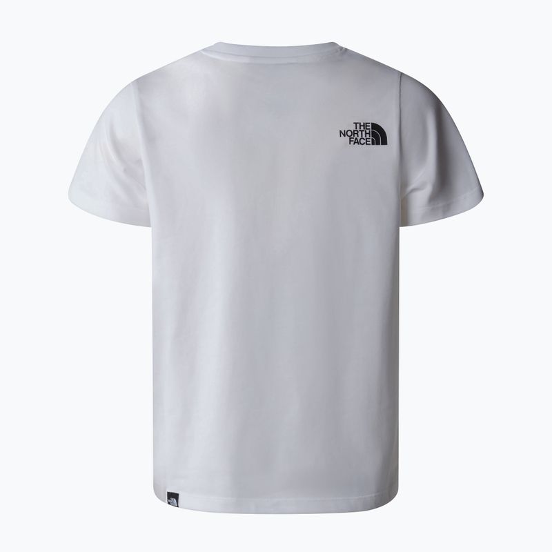 Детска тениска The North Face Teen Simple Dome Tee бяла 5