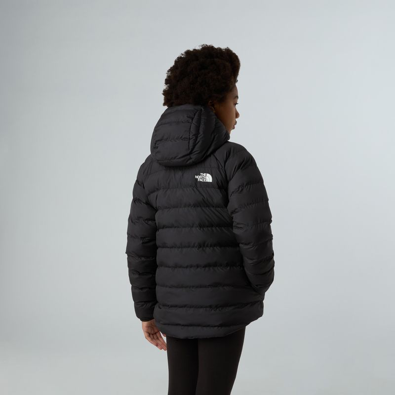 Детско пухено яке The North Face Reversible Perrito Hooded black/smoked pearl 3