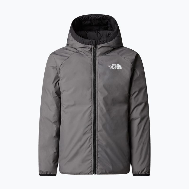 Детско пухено яке The North Face Reversible Perrito Hooded black/smoked pearl 8