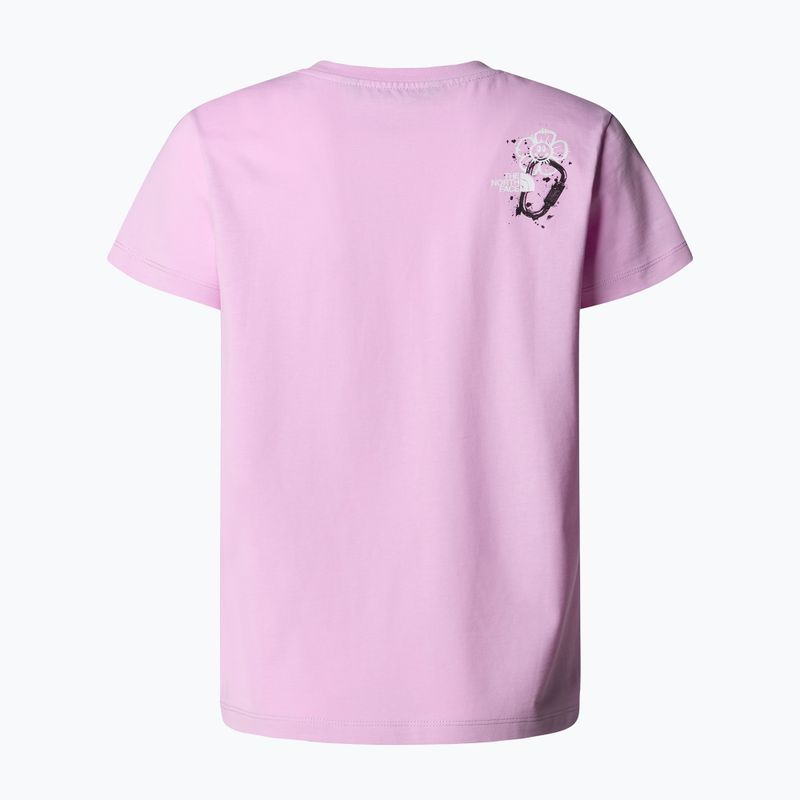 Детска тениска The North Face Graphic Relaxed Tee cyber pink 2
